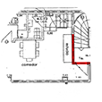 plano zona de actuación del proceso de creación del mural de pared basado en pintura de Chillida del vertedero esta lleno de Picassos